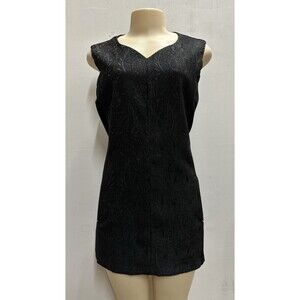 Allen Schwartz ABS  women size 6 black sexy vintage sleeveless dress